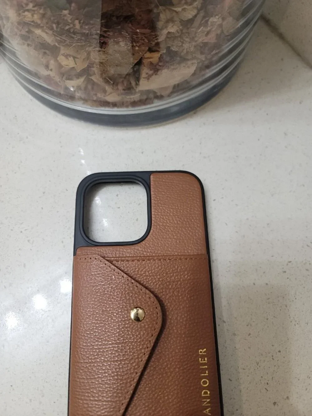 Bandolier Iphone Phone Case W/out Crossbody Strap Leather Brown